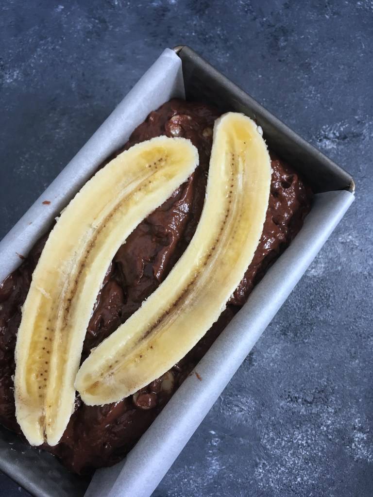 Chocolate Banana Bread with salted Macadamia - Mint & Oh La La - mintandohlala.com